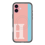 スリムプロテクションプレミアムケース with MagSafe［ オリジナル - initial color line - H pink ］