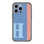 スリムプロテクションプレミアムケース with MagSafe［ オリジナル - initial color line - H blue ］