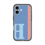 スリムプロテクションプレミアムケース with MagSafe［ オリジナル - initial color line - H blue ］