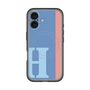 スリムプロテクションプレミアムケース with MagSafe［ オリジナル - initial color line - H blue ］