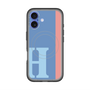 スリムプロテクションプレミアムケース with MagSafe［ オリジナル - initial color line - H blue ］