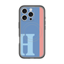 スリムプロテクションプレミアムケース with MagSafe［ オリジナル - initial color line - H blue ］