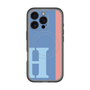 スリムプロテクションプレミアムケース with MagSafe［ オリジナル - initial color line - H blue ］