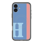 スリムプロテクションプレミアムケース with MagSafe［ オリジナル - initial color line - H blue ］