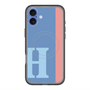 スリムプロテクションプレミアムケース with MagSafe［ オリジナル - initial color line - H blue ］