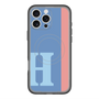 スリムプロテクションプレミアムケース with MagSafe［ オリジナル - initial color line - H blue ］