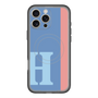 スリムプロテクションプレミアムケース with MagSafe［ オリジナル - initial color line - H blue ］