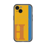 スリムプロテクションプレミアムケース with MagSafe［ オリジナル - initial color line - H orange ］