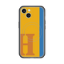 スリムプロテクションプレミアムケース with MagSafe［ オリジナル - initial color line - H orange ］