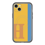 スリムプロテクションプレミアムケース with MagSafe［ オリジナル - initial color line - H orange ］