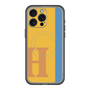 スリムプロテクションプレミアムケース with MagSafe［ オリジナル - initial color line - H orange ］