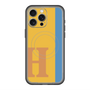 スリムプロテクションプレミアムケース with MagSafe［ オリジナル - initial color line - H orange ］