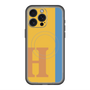 スリムプロテクションプレミアムケース with MagSafe［ オリジナル - initial color line - H orange ］