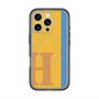 スリムプロテクションプレミアムケース with MagSafe［ オリジナル - initial color line - H orange ］