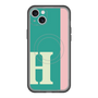 スリムプロテクションプレミアムケース with MagSafe［ オリジナル - initial color line - H green ］