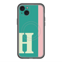 スリムプロテクションプレミアムケース with MagSafe［ オリジナル - initial color line - H green ］