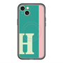 スリムプロテクションプレミアムケース with MagSafe［ オリジナル - initial color line - H green ］