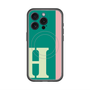 スリムプロテクションプレミアムケース with MagSafe［ オリジナル - initial color line - H green ］