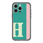スリムプロテクションプレミアムケース with MagSafe［ オリジナル - initial color line - H green ］