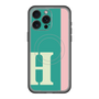 スリムプロテクションプレミアムケース with MagSafe［ オリジナル - initial color line - H green ］