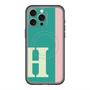 スリムプロテクションプレミアムケース with MagSafe［ オリジナル - initial color line - H green ］