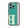 スリムプロテクションプレミアムケース with MagSafe［ オリジナル - initial color line - H green ］