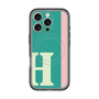 スリムプロテクションプレミアムケース with MagSafe［ オリジナル - initial color line - H green ］