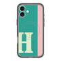 スリムプロテクションプレミアムケース with MagSafe［ オリジナル - initial color line - H green ］