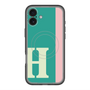 スリムプロテクションプレミアムケース with MagSafe［ オリジナル - initial color line - H green ］