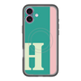 スリムプロテクションプレミアムケース with MagSafe［ オリジナル - initial color line - H green ］