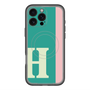 スリムプロテクションプレミアムケース with MagSafe［ オリジナル - initial color line - H green ］