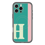スリムプロテクションプレミアムケース with MagSafe［ オリジナル - initial color line - H green ］