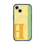 スリムプロテクションプレミアムケース with MagSafe［ オリジナル - initial color line - H yellow ］