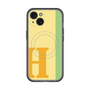 スリムプロテクションプレミアムケース with MagSafe［ オリジナル - initial color line - H yellow ］
