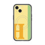 スリムプロテクションプレミアムケース with MagSafe［ オリジナル - initial color line - H yellow ］