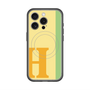 スリムプロテクションプレミアムケース with MagSafe［ オリジナル - initial color line - H yellow ］