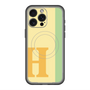 スリムプロテクションプレミアムケース with MagSafe［ オリジナル - initial color line - H yellow ］