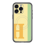 スリムプロテクションプレミアムケース with MagSafe［ オリジナル - initial color line - H yellow ］