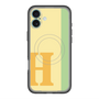 スリムプロテクションプレミアムケース with MagSafe［ オリジナル - initial color line - H yellow ］