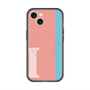 スリムプロテクションプレミアムケース with MagSafe［ オリジナル - initial color line - I pink ］