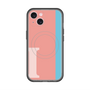 スリムプロテクションプレミアムケース with MagSafe［ オリジナル - initial color line - I pink ］