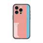 スリムプロテクションプレミアムケース with MagSafe［ オリジナル - initial color line - I pink ］