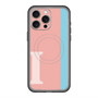スリムプロテクションプレミアムケース with MagSafe［ オリジナル - initial color line - I pink ］