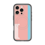 スリムプロテクションプレミアムケース with MagSafe［ オリジナル - initial color line - I pink ］