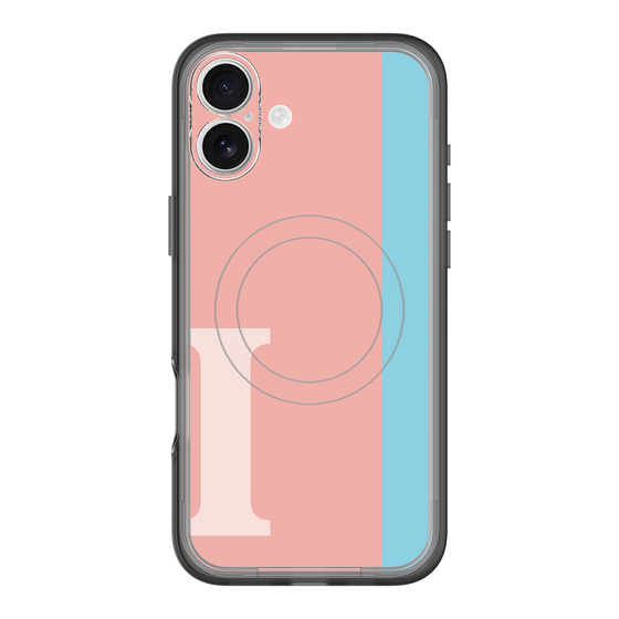 スリムプロテクションプレミアムケース with MagSafe［ オリジナル - initial color line - I pink ］