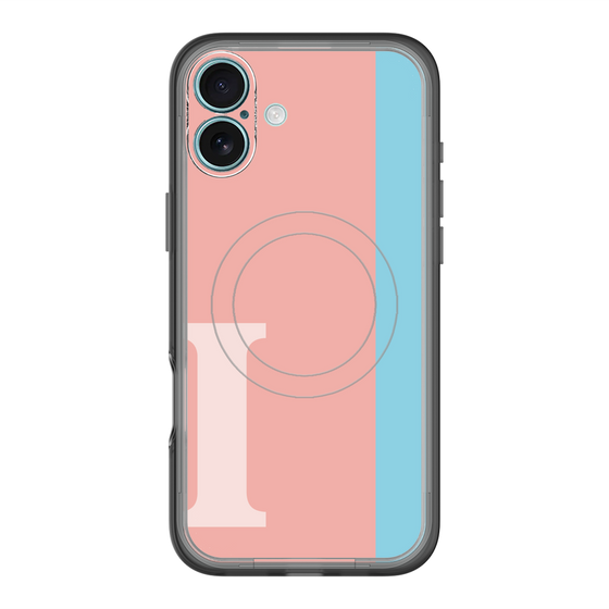 スリムプロテクションプレミアムケース with MagSafe［ オリジナル - initial color line - I pink ］