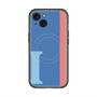 スリムプロテクションプレミアムケース with MagSafe［ オリジナル - initial color line - I blue ］