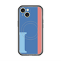 スリムプロテクションプレミアムケース with MagSafe［ オリジナル - initial color line - I blue ］