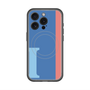 スリムプロテクションプレミアムケース with MagSafe［ オリジナル - initial color line - I blue ］
