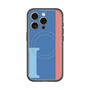 スリムプロテクションプレミアムケース with MagSafe［ オリジナル - initial color line - I blue ］